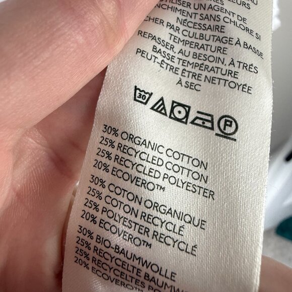 We The Free White Long Sleeve Tee Organic Cotton Blend Women’s M Casual Top - Picture 8 of 8